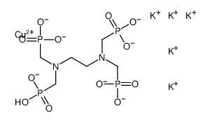 pentapotassium hydrogen [[[ethylenebis[nitrilobis(methylene)]]tetrakis[phosphonato]](8-)]cuprate(6-) Structure