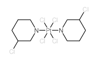 3-chloro-6H-pyridine; 3-chloro-3,4,5,6-tetrahydro-2H-pyridine; tetrachloroplatinum structure