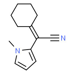 1H-Pyrrole-2-acetonitrile,-alpha--cyclohexylidene-1-methyl-(9CI) structure