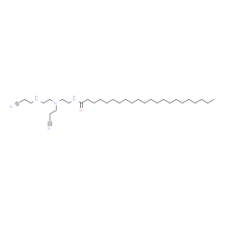 N-[2-[(2-cyanoethyl)[2-[(2-cyanoethyl)amino]ethyl]amino]ethyl]docosanamide结构式