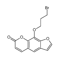 8-((3-bromopropyl-1)oxy)psoralen结构式