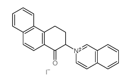 Isoquinolinium,2-(1,2,3,4-tetrahydro-1-oxo-2-phenanthrenyl)-, iodide (1:1) structure