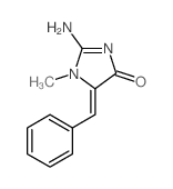 4H-Imidazol-4-one,2-amino-1,5-dihydro-1-methyl-5-(phenylmethylene)-结构式