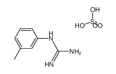 (3-Methylphenyl)guanidine hemisulfate结构式