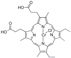 CR(III) MESOPORPHYRIN IX CHLORIDE结构式