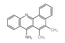7-Amino-5,6-dimethylbenz(c)acridine结构式