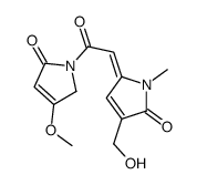 1-[[(2E)-1,5-Dihydro-4-hydroxymethyl-1-methyl-5-oxo-2H-pyrrol-2-ylidene]acetyl]-1,5-dihydro-4-methoxy-2H-pyrrol-2-one Structure