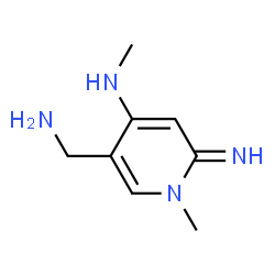 3-Pyridinemethanamine,1,6-dihydro-6-imino-1-methyl-4-(methylamino)-(9CI) structure