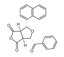 (3aS,6aR)-4-benzoyl-6-(naphthalen-1-yl)tetrahydro-1H,3H-furo[3,4-c]furan-1,3-dione结构式