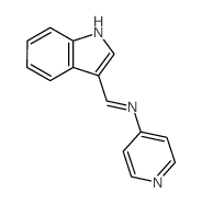 3-(N-(4-Pyridyl)formimidoyl)indole structure