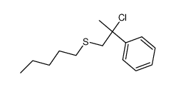 (2-chloro-2-phenylpropyl)(pentyl)sulfane结构式