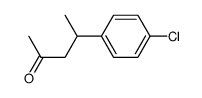 4-(4-chlorophenyl)-2-pentanone结构式