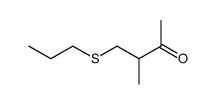 1-propylthio-2-methyl-3-butanone Structure