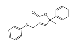 5-methyl-5-phenyl-3-(phenylsulfanylmethyl)furan-2-one Structure