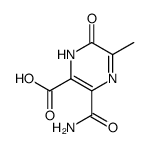 3-carbamoyl-1,6-dihydro-5-methyl-6-oxo-2-pyrazinecarboxylic acid结构式