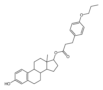 Oestradiol-17-(3-(4-propyloxy-phenyl)-propionat)结构式