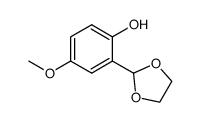 2-(2-hydroxy-5-methoxyphenyl)-1,3-dioxolane Structure