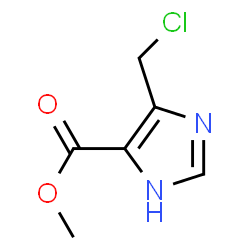 1H-Imidazole-4-carboxylic acid,5-(chloromethyl)-,methyl ester结构式