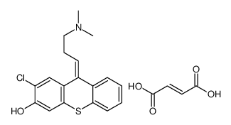 (E)-2-Chloro-3-hydroxy-9-(3-dimethylaminopropylidene)thioxanthene hydr ogen maleate结构式