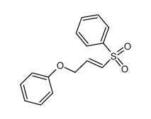 (E)-3-(Benzenesulfonyl)-2-propenyl phenyl ether结构式