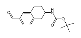 (6-formyl-1,2,3,4-tetrahydro-1H-naphthalen-2-yl)-carbamic acid tert-butyl ester结构式