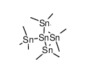 1,1,1,3,3,3-hexamethyl-2,2-bis(trimethylstannyl)tristannane结构式