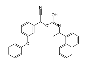 [cyano-(3-phenoxyphenyl)methyl] N-(1-naphthalen-1-ylethyl)carbamate Structure