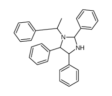 2,4,5-triphenyl-1-(1-phenylethyl)imidazolidine Structure