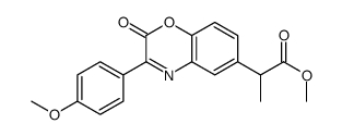 methyl 2-[3-(4-methoxyphenyl)-2-oxo-1,4-benzoxazin-6-yl]propanoate结构式