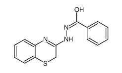 Benzoic acid, 2-(2H-1,4-benzothiazin-3-yl)hydrazide Structure