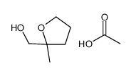 acetic acid,(2-methyloxolan-2-yl)methanol结构式