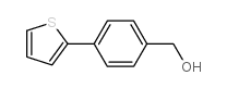 (4-噻吩-2-基苯基)甲醇结构式