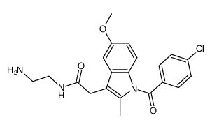 N-(2-Amino-ethyl)-2-[1-(4-chloro-benzoyl)-5-methoxy-2-methyl-1H-indol-3-yl]-acetamide结构式