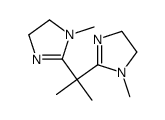 1-methyl-2-[2-(1-methyl-4,5-dihydroimidazol-2-yl)propan-2-yl]-4,5-dihydroimidazole结构式