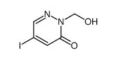 2-(hydroxymethyl)-5-iodopyridazin-3-one结构式