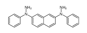 1-[7-(N-aminoanilino)naphthalen-2-yl]-1-phenylhydrazine结构式