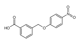 3-(4-NITRO-PHENOXYMETHYL)-BENZOIC ACID structure