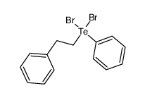 phenyl(2-phenylethyl)tellurium dibromide结构式