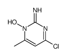 4-chloro-1-hydroxy-6-methylpyrimidin-2-imine Structure