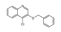 4-chloro-3-(benzylthio)quinoline结构式