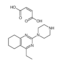 4-Ethyl-2-piperazin-1-yl-5,6,7,8-tetrahydro-quinazoline; compound with (Z)-but-2-enedioic acid结构式