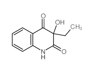 3-ethyl-3-hydroxy-1H-quinoline-2,4-dione结构式