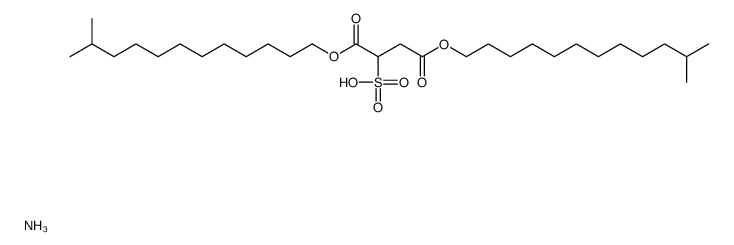 ammonium 1,4-diisotridecyl sulphonatosuccinate结构式