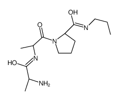 (2S)-1-[(2S)-2-[[(2S)-2-aminopropanoyl]amino]propanoyl]-N-propylpyrrolidine-2-carboxamide Structure