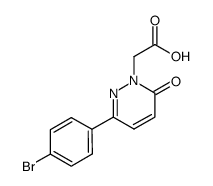 2-(3-(4-BROMOPHENYL)-6-OXOPYRIDAZIN-1(6H)-YL)ACETIC ACID结构式