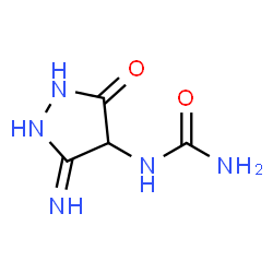 3-Pyrazolidone,5-imino-4-ureido- (4CI)结构式