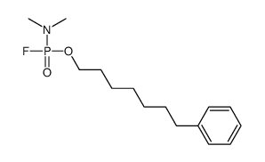 N-[fluoro(7-phenylheptoxy)phosphoryl]-N-methylmethanamine结构式