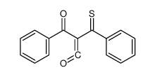 3-phenyl-2-(phenylcarbonothioyl)prop-1-ene-1,3-dione Structure