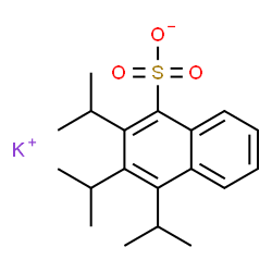 potassium tris(1-methylethyl)naphthalenesulphonate Structure