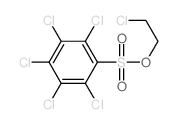 1,2,3,4,5-pentachloro-6-(2-chloroethoxysulfonyl)benzene Structure